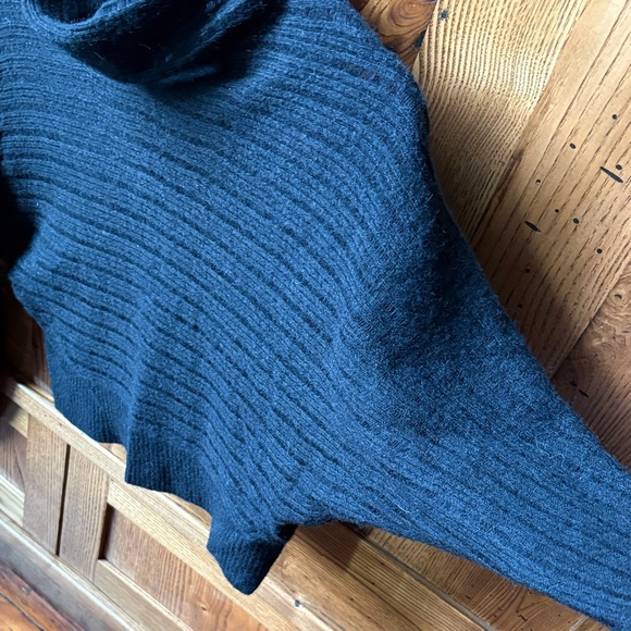 All Saints Black Ridley Jumper Cowl Neck Wool/Alpaca Sweater US2 - Picture 10 of 13
